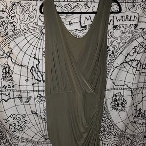 PLUS SIZE OLIVE DRESS